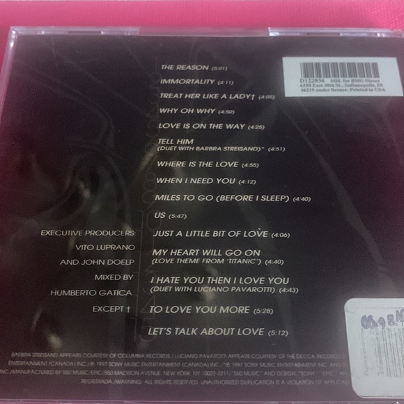 Celine dion cd - Picture 2 of 2